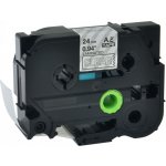 Kompatibilní páska Brother TZ-155 / TZe-155, 24mm x 8m, bílý tisk / průhledný podklad – Zboží Živě