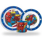 STOR Spider Man dětský jídelní set talíř miska a hrnek 265 ml – Hledejceny.cz