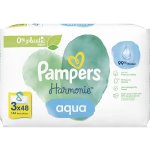 Pampers Aqua Harmonie dětské čisticí ubrousky 3 x 48 ks – Zboží Dáma