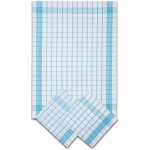 Sleep-well Utěrka Negativ Egyptská bavlna bílá/tyrkys 3 ks – Sleviste.cz