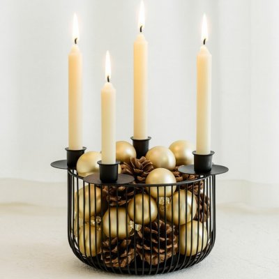 Boltze Kovový adventní svícen Cindy větší – Sleviste.cz