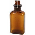 Láhev skleněná hranatá s broušeným hrdlem 50ml HNĚDÁ 820294-50 – Hledejceny.cz