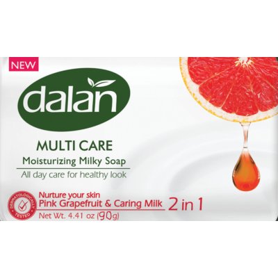 Dalan Pink Grapefruit & Caring Milk toaletní mýdlo 90 g – Zbozi.Blesk.cz
