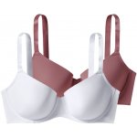 esmara podprsenka 2 kusy růžová/bílá – Zboží Dáma