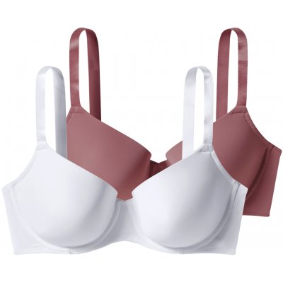 esmara podprsenka 2 kusy růžová/bílá – Zboží Dáma
