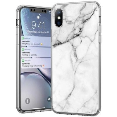 Pouzdro Wozinsky Marble Samsung Galaxy A12 / M12 bílé – Zboží Mobilmania