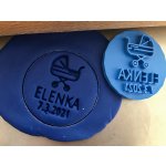 TVOŘÍTKO Narození miminka - Jméno Rozměr: 7 cm, + Vykrajovátko: Ano – Hledejceny.cz