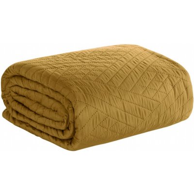 Mybesthome Přehoz na sedačku - pohovku JAKOB mustard/hořčicová 170x210 cm – Zboží Dáma