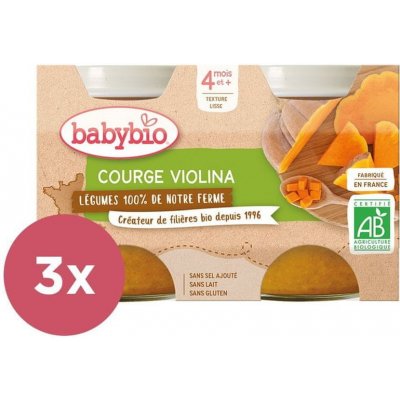 Babybio dýně Violina z naší vlastní ekofarmy 2 x 130 g – Hledejceny.cz