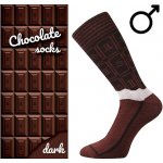 Ponožky v krabičce Čokoláda tmavě hnědá – Zboží Mobilmania