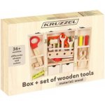 Kruzzel 22697 Dřevěné nářadí v kufříku – Sleviste.cz