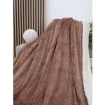 MKLuzkoviny.cz Beránková deka mikroplyš Exclusive Laura mocha mousse 150x200 – Zboží Dáma