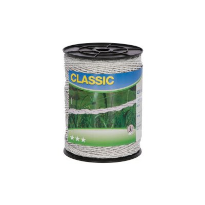 Ohradníkové lanko Classic polywire 400 m bílé 9 × 0 20 Niro – Hledejceny.cz