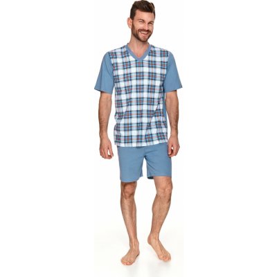 Taro Anton 2735 pánské pyžamo krátké modré – Zboží Mobilmania