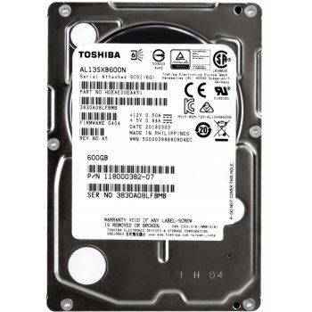 Toshiba 600 GB 2,5" SAS, AL13SXB600N