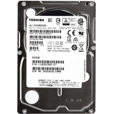 Toshiba 600 GB 2,5" SAS, AL13SXB600N – Zbozi.Blesk.cz