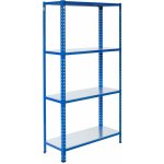 Majster Regál 200 x 120 x 30 cm L profil 6 polic zinek modrá – Hledejceny.cz