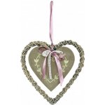 Srdce z proutí s cedulkou - proutěné srdce svatební výzdoba – Zboží Mobilmania