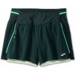 Brooks High Point 3" 2in1 Short 2.0 W Zelená – Zboží Dáma