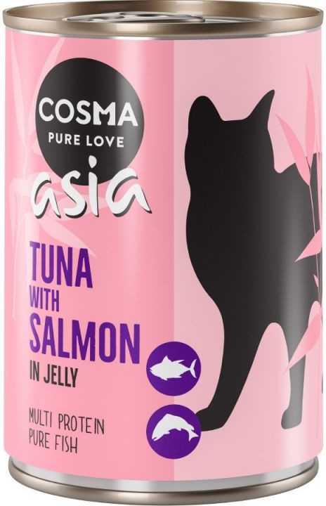 Cosma Thai Asia tuňák s lososem v želé 400 g