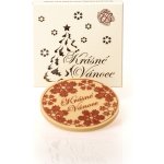 Čokoládovna Troubelice Čokoládové kolečko "Krásné Vánoce" bílá 40% 18 g – Zboží Dáma
