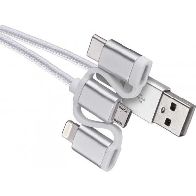 Emos SM7052 USB micro B,C, i16P, 1m – Zbozi.Blesk.cz