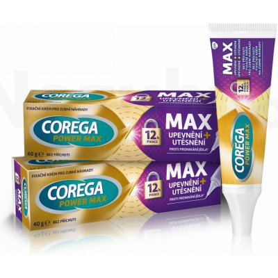 Corega Max upevnění + utěsnění 2 x 40 g – Zboží Mobilmania