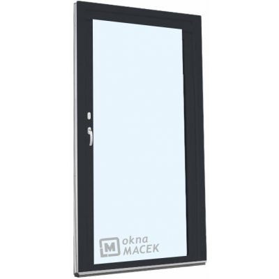 KNIPPING Plastové balkonové dveře - 70 AD antracit/bílá jednostranně pravé 90 x 210 cm – Sleviste.cz