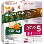 Barnys Kloubový balík FORTE – Inovo 5 Forte 90 tablet + Liquid Curcuma & Boswellia Forte 30 kapslí, 1 set – Hledejceny.cz