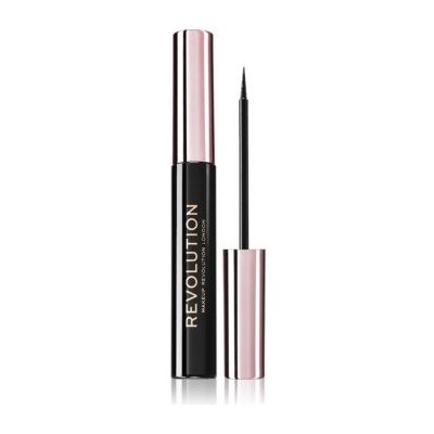 Revolution Oční linka Super Flick Eyeliner Black 4,5 ml – Zboží Mobilmania