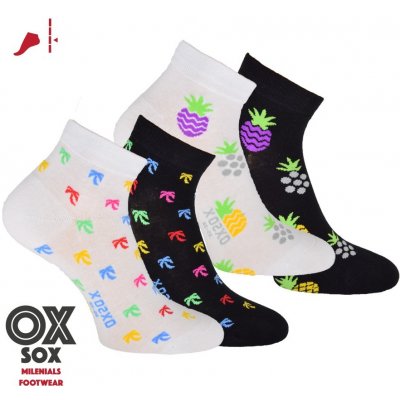 OxSox dámské módní barevné kotníkové ponožky mix barev – Zboží Mobilmania