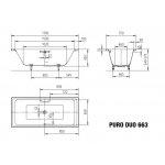Kaldewei Puro Duo 170 x 75 cm 266300010001 – Hledejceny.cz