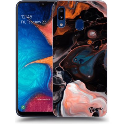 Pouzdro Picasee silikonové Samsung Galaxy A20e A202F - Cream černé – Zboží Mobilmania