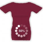 Tričko s potiskem Načítání 50 % dámské Atoll blue