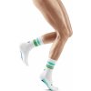 CEP Vysoké ponožky MIAMI VIBES dámské white/green&aqua