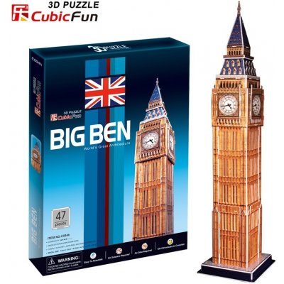 CubicFun 3D puzzle Big Ben (střední) 47 ks