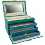 Friedrich Lederwaren zelená šperkovnice se zrcátkem Jolie 23256-72 – Zboží Mobilmania