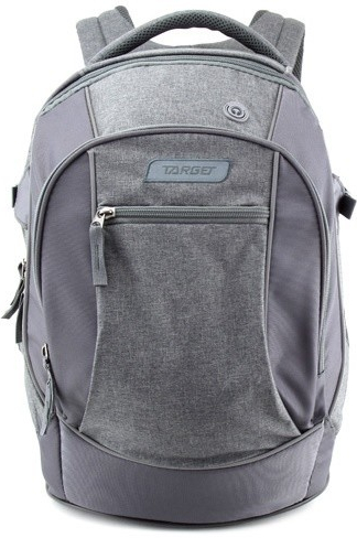 Target batoh 2v1 šedá s fialovými zipy