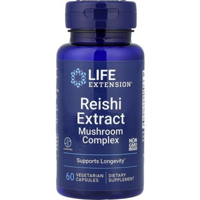 Life Extension Reishi Extract Mushroom Complex 60 vegetariánských kapslí – Hledejceny.cz
