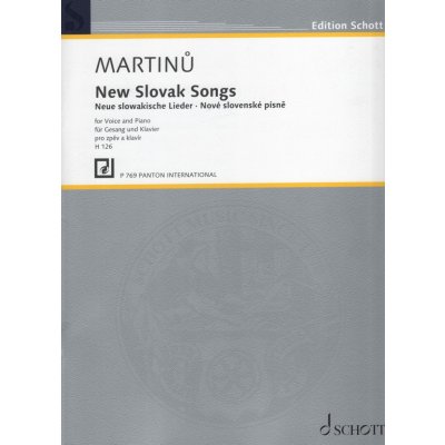 Martinů Nové slovenské písně / zpěv a klavír – Zboží Dáma