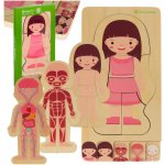 KIK KX5957 puzzle Montessori části těla dívka – Sleviste.cz