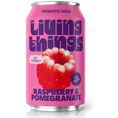 Living Things Soda malina a granátové jablko 330 ml – Sleviste.cz