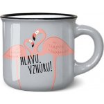 Nekupto Mini hrneček na kávu Hlavu vzhůru! 100 ml – Zboží Dáma