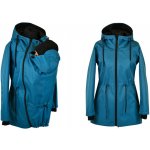 Shara softshellová nosicí parka zimní přední nošení rybí kost petrolej – Zboží Dáma