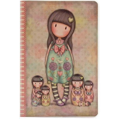 Santoro Zápisník A5 linka + čtvereček Seven Sisters – Zboží Živě