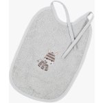 Goldea dětský froté bryndák lili šedý - zebra 25 x 30 cm – Sleviste.cz