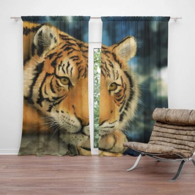 Sablio Závěs Tygr: 2ks 140x250cm – Hledejceny.cz