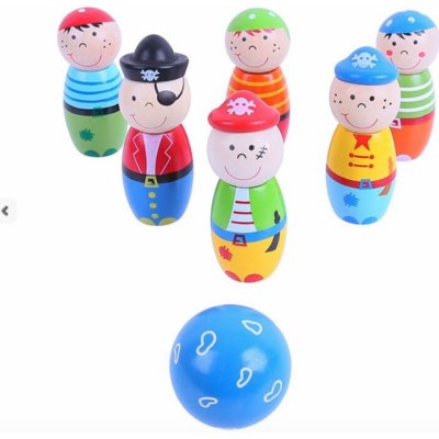 Bigjigs Toys Kuželky: Piráti