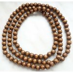 Blingstar korále dřevěné WOOD Brown náhrdelník hnědá 1372 – Zboží Dáma