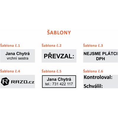 RAZO Štoček do razítka 26 x 10 mm (S-841; S821; 4910; Printer 10) – Zboží Živě